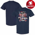 Men’s Checkered Flag Sports Navy 2025 Blue Cross NC 250 Xfinity Series Race Win Shirt