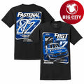 Men’s Chris Buescher RFK Racing Black Fastenal Car Shirt