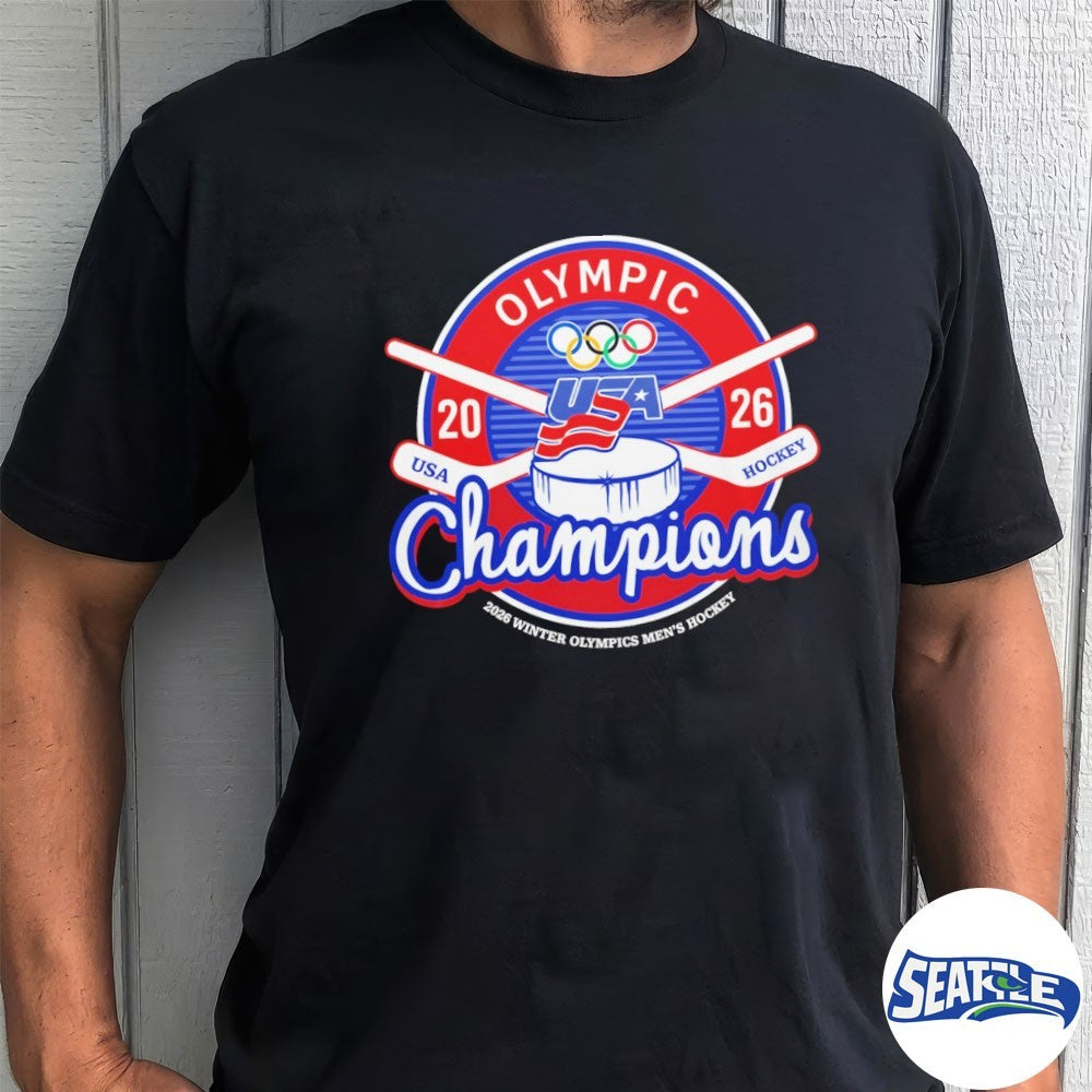 Men’s Hockey USA 2026 Winter Olympics 2026 Champions Celebrate shirt