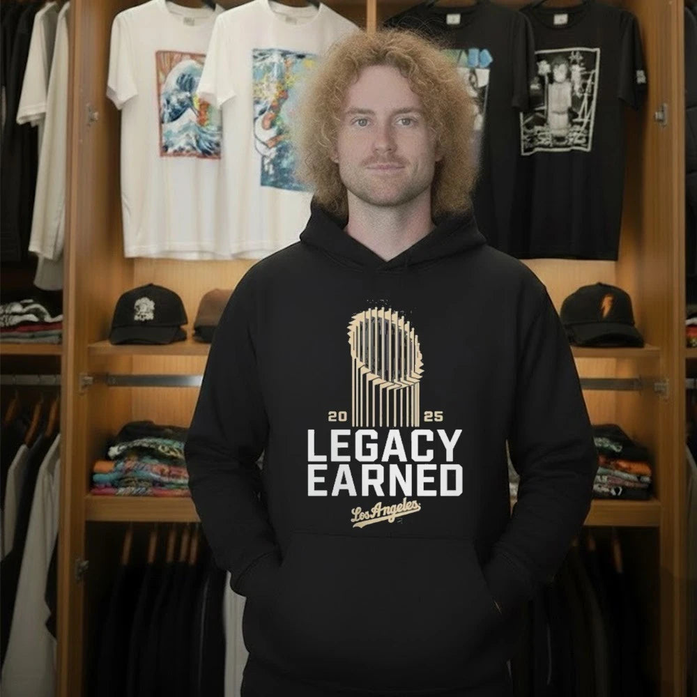 Men’s Los Angeles Dodgers Black 2026 Gold Collection Oversized T-Shirt