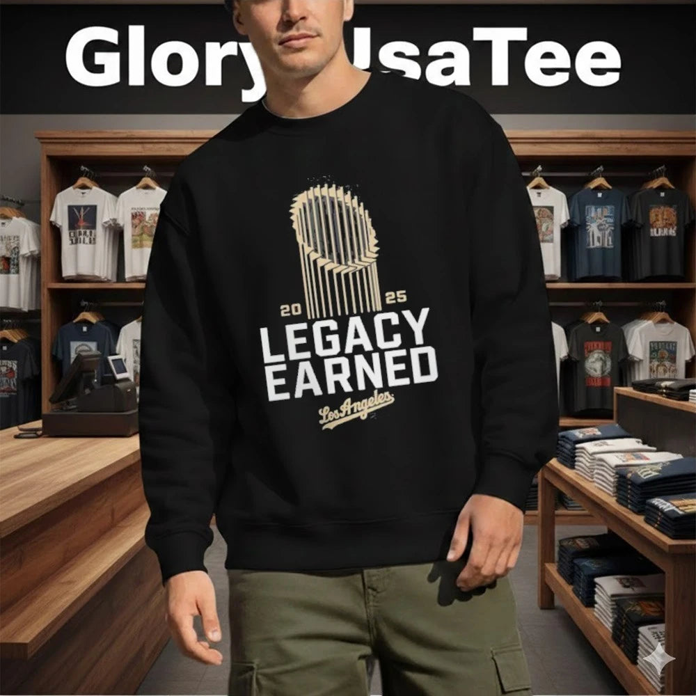 Men’s Los Angeles Dodgers Black 2026 Gold Collection Oversized T-Shirt