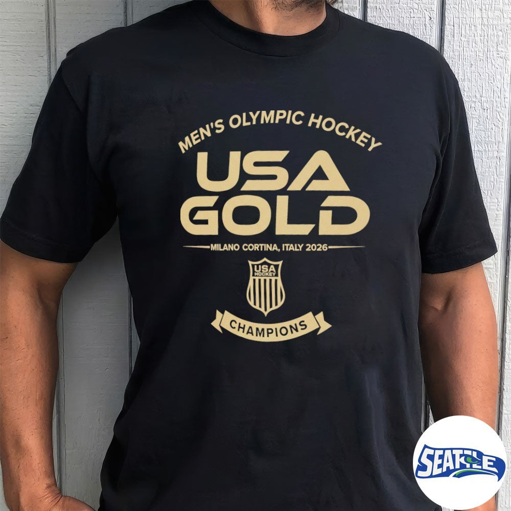 Men’s Olympic Hockey USA Hockey Champions 2026 Winter Olympics Gold Medal Roster shirt