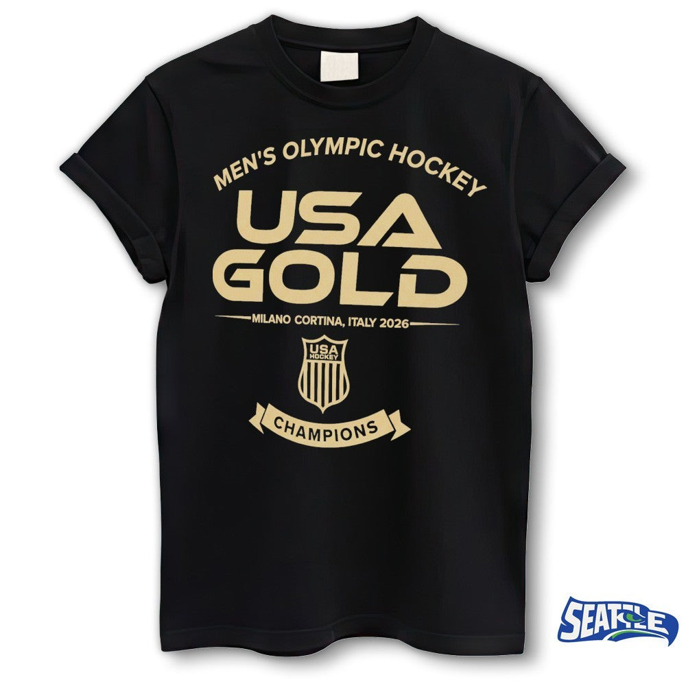 Men’s Olympic Hockey USA Hockey Champions 2026 Winter Olympics Gold Medal Roster shirt