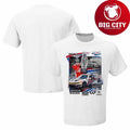 Men’s Shane van Gisbergen Checkered Flag Sports White 2025 Bank of America ROVAL 400 Race Win Shirt