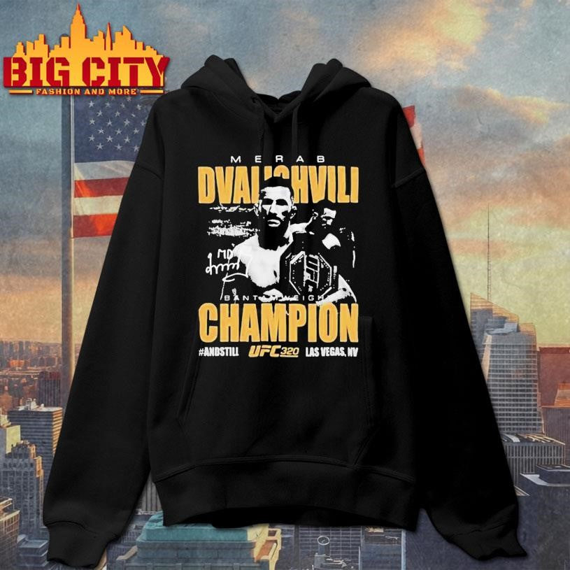 Merab Dvalishvili Ufc 320 Bantamweight Champion 2025 Las Vegas Shirt