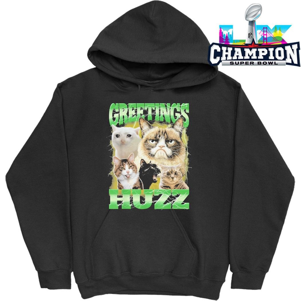 Merchku Cats Greetings Huzz Shirt