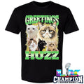 Merchku Cats Greetings Huzz Shirt