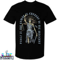 Mercy To The Guilty Is Cruelty To The Innocent Skeleton Sword T-shirts
