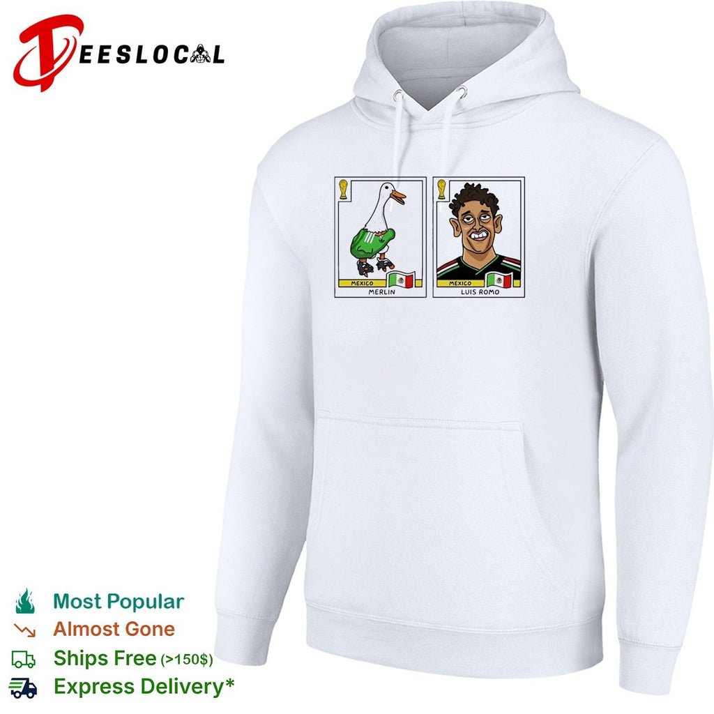 Merlin and Luis Romo Mexico National Team World Cup Soccer Cards shirt