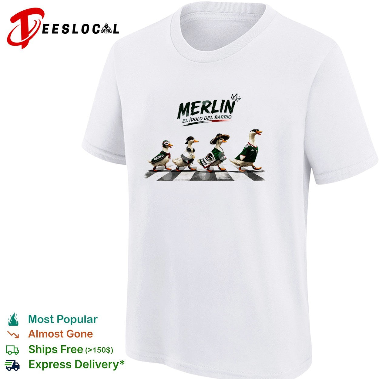 Merlin el idolo del barrio Mexico ducks walking shirt