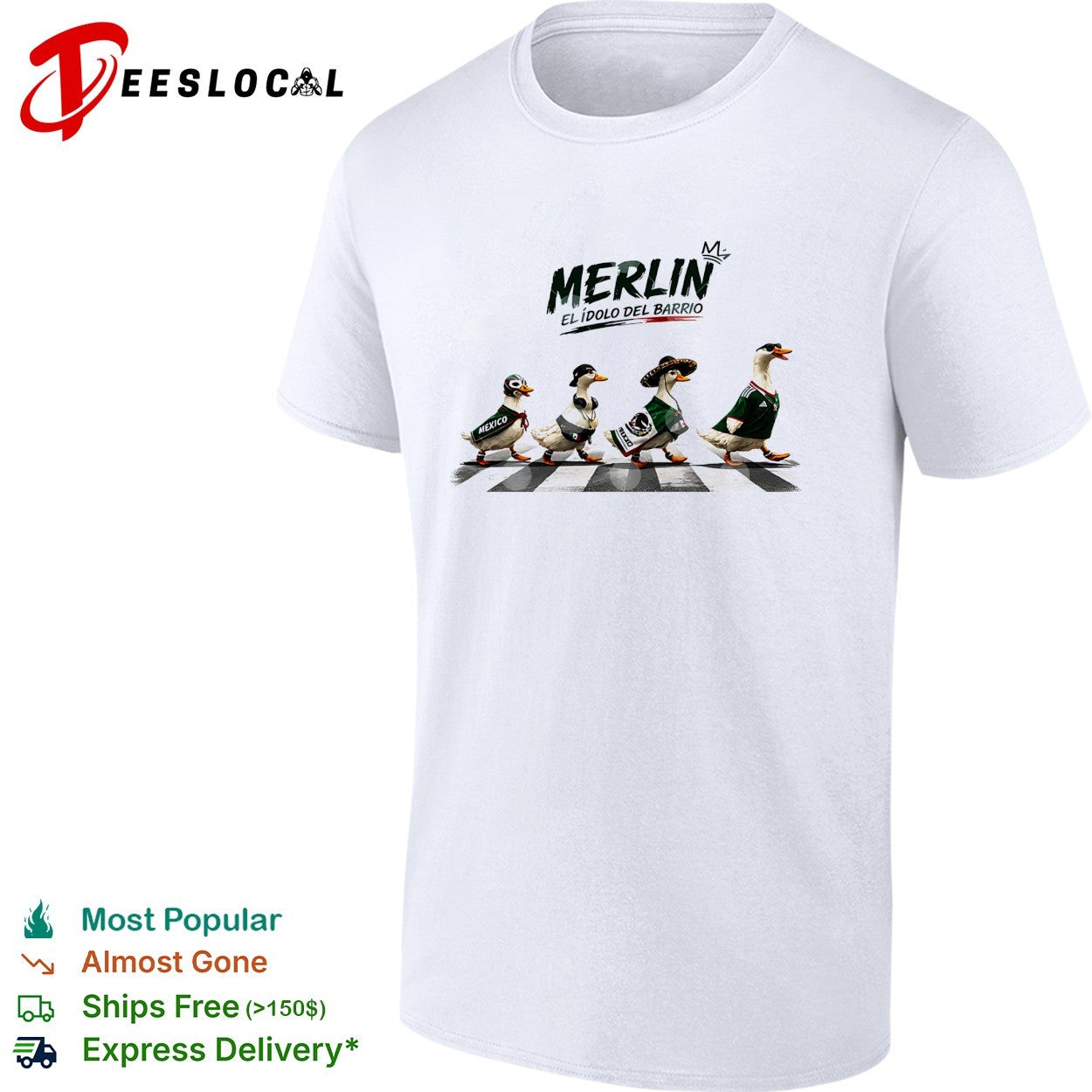Merlin el idolo del barrio Mexico ducks walking shirt