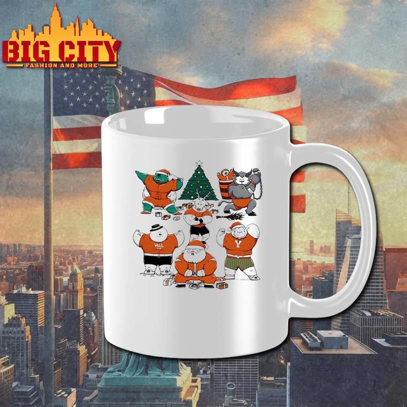 Merry Muscular Christmas characters shirt