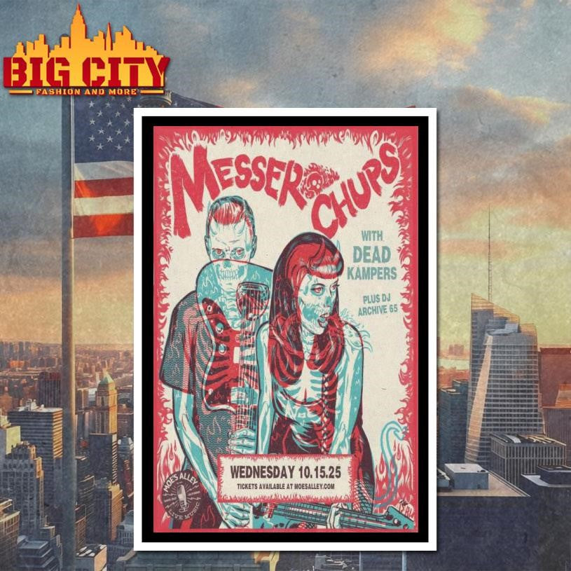 Messer Chups October 05, 2025 Santa Cruz CA Poster Shirt