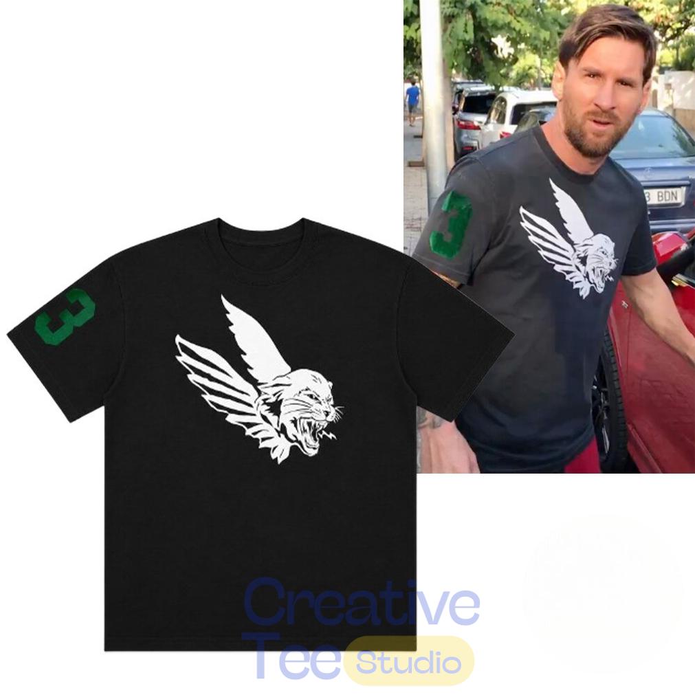 Messi Distressed Trim Flying Tiger T-Shirt