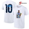 Messi World Cup name and number signature shirt