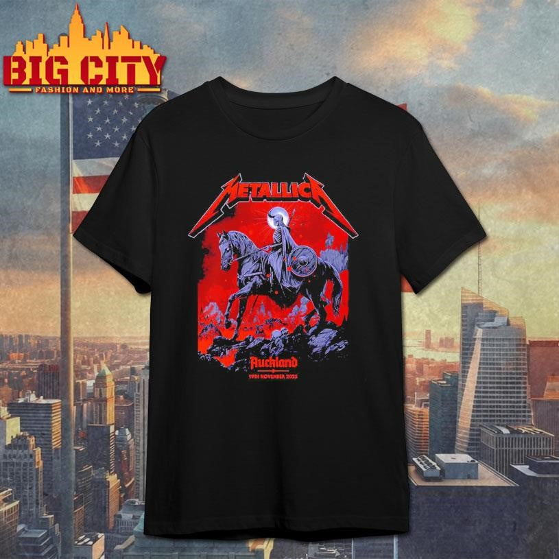Metallica Auckland 2025 Eden Park New Zealand M72 World Tour Shirt