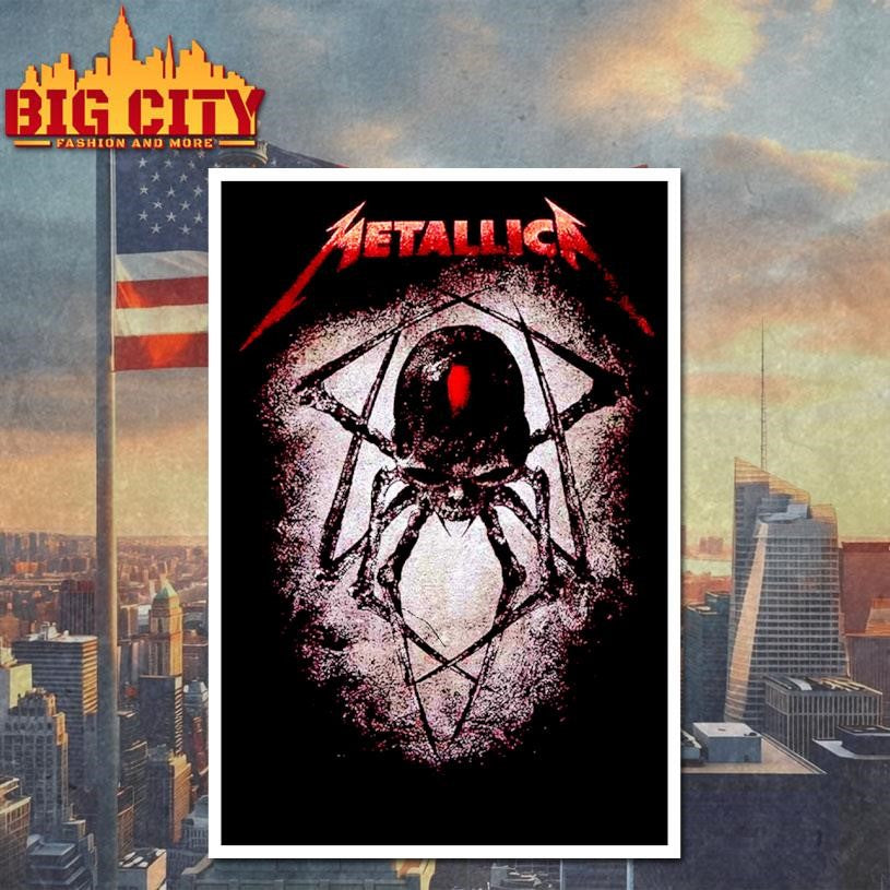 Metallica Black Widow Skull Shirt