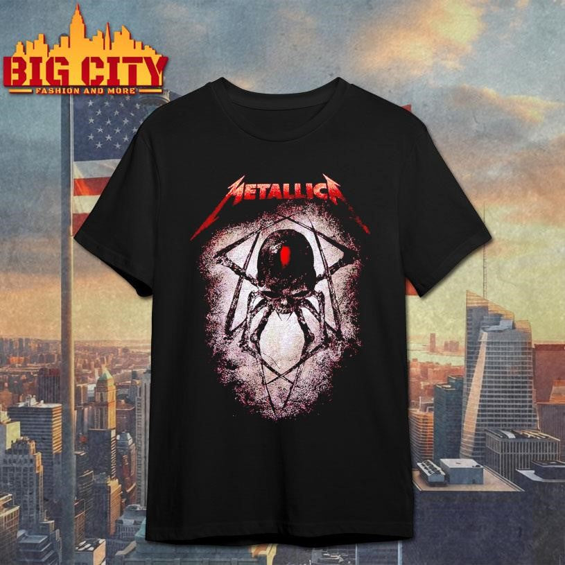 Metallica Black Widow Skull Shirt