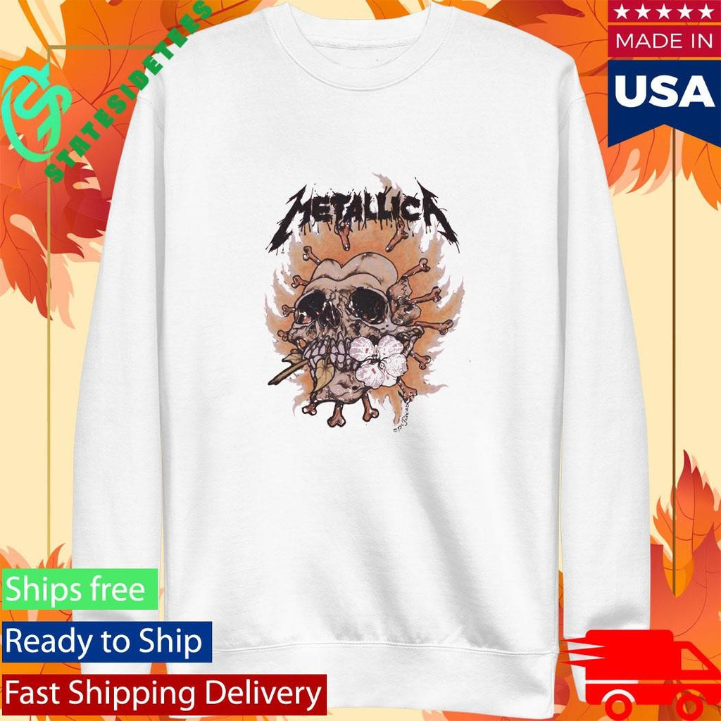 Metallica Burning Flower Shirt