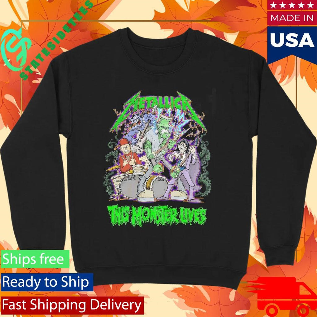 Metallica Halloween 2025 This Monster Lives X Squindo Metalli-Monsters Shirt