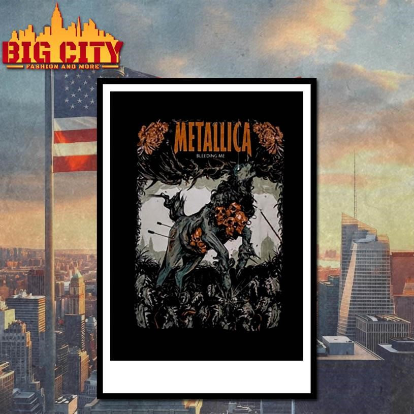 Metallica Load Bleeding Me Poster Art T Shirt Hero Of The Day Shirt