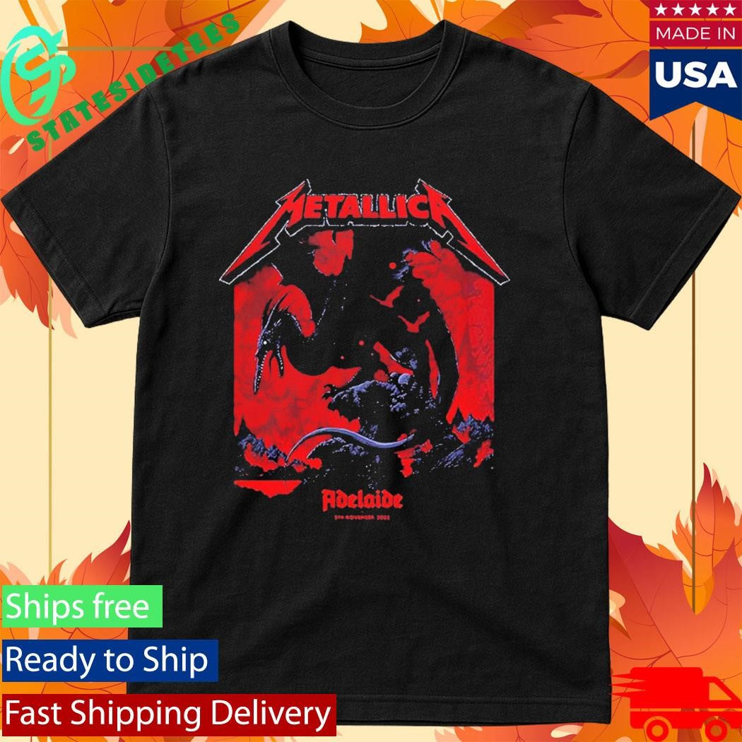 Metallica M72 Adelaide Australia 2025 Art By Ken Taylor At Adelaide Oval On November 5 2025 Shirt