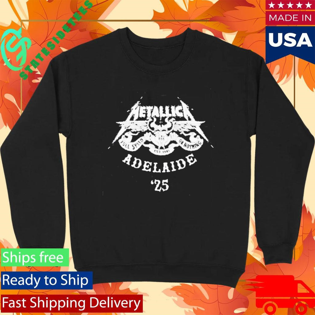 Metallica M72 Adelaide Pop Up Exclusive Merchandise Australia Tour On November 5 2025 In Australia Shirt