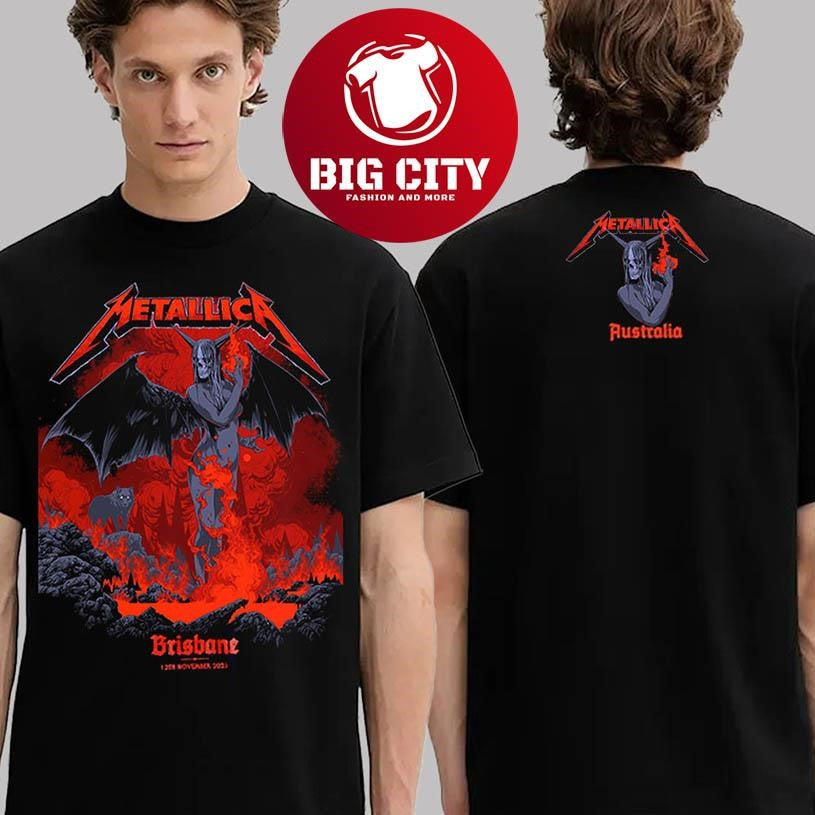 Metallica M72 Brisbane 2025 Pop Up Two Sided Shirt