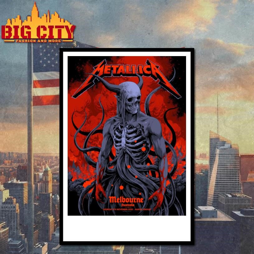 Metallica M72 World Tour Art Bloody Scary Pop-Up Shirt