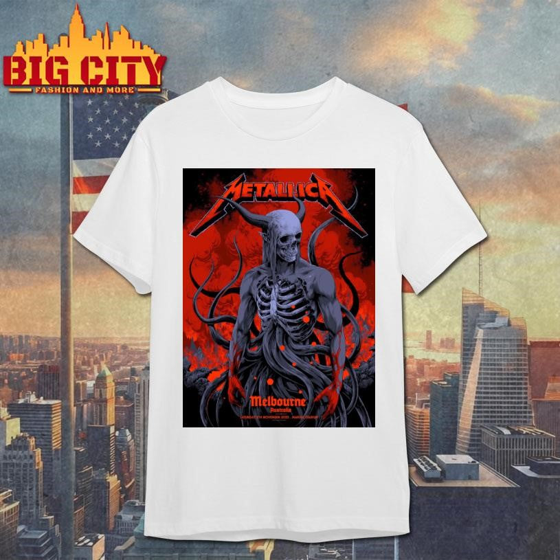 Metallica M72 World Tour Art Bloody Scary Pop-Up Shirt