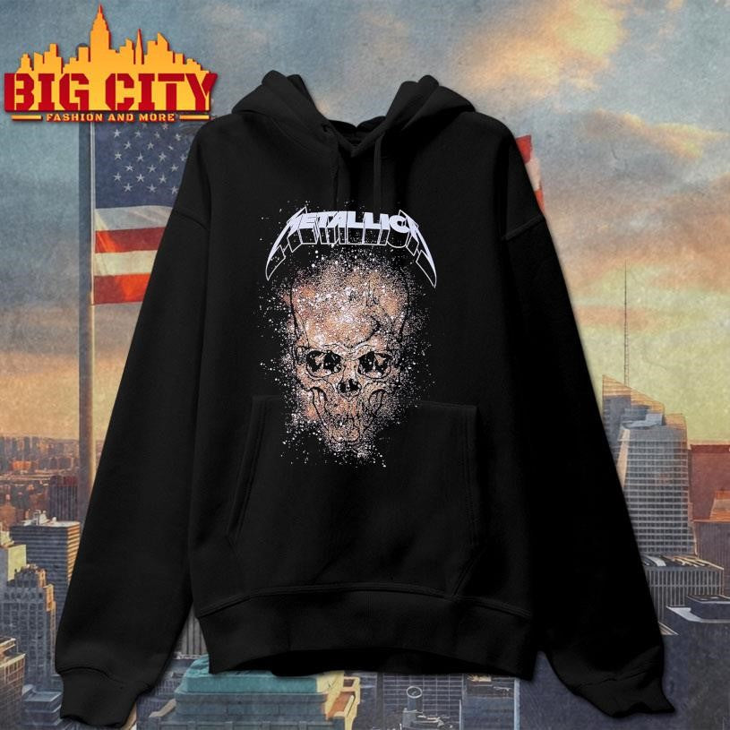 Metallica Splattered Demon Skull Shirt