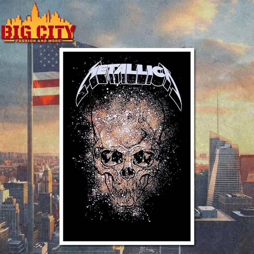 Metallica Splattered Demon Skull Shirt