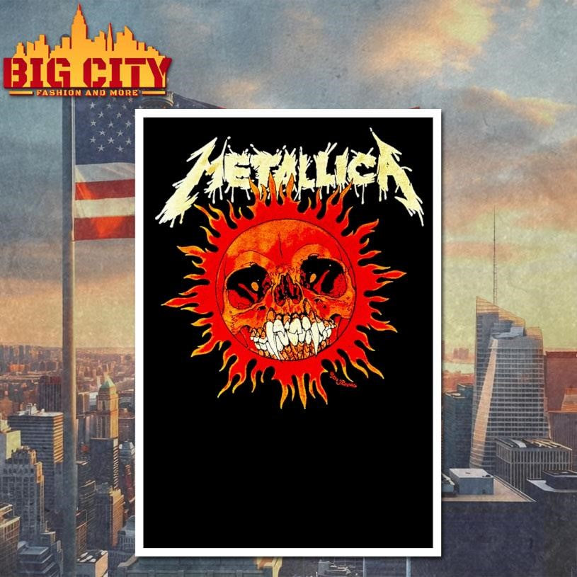 Metallica Sun Skull 2025 Shirt
