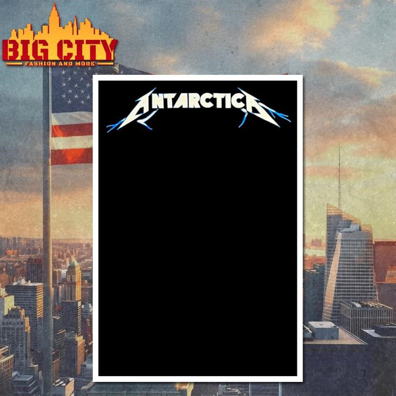 Metallica font Antarctica shirt