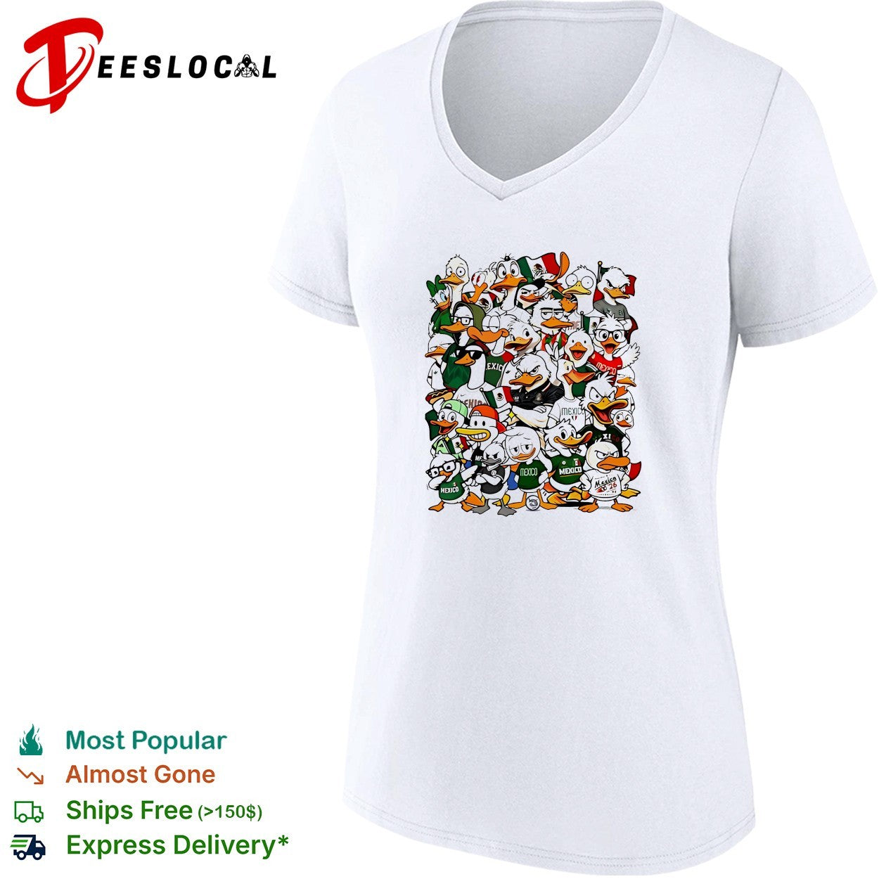 Mexico Duck Fans Mexico World Cup Mexico 26 Team Mexico National shirt