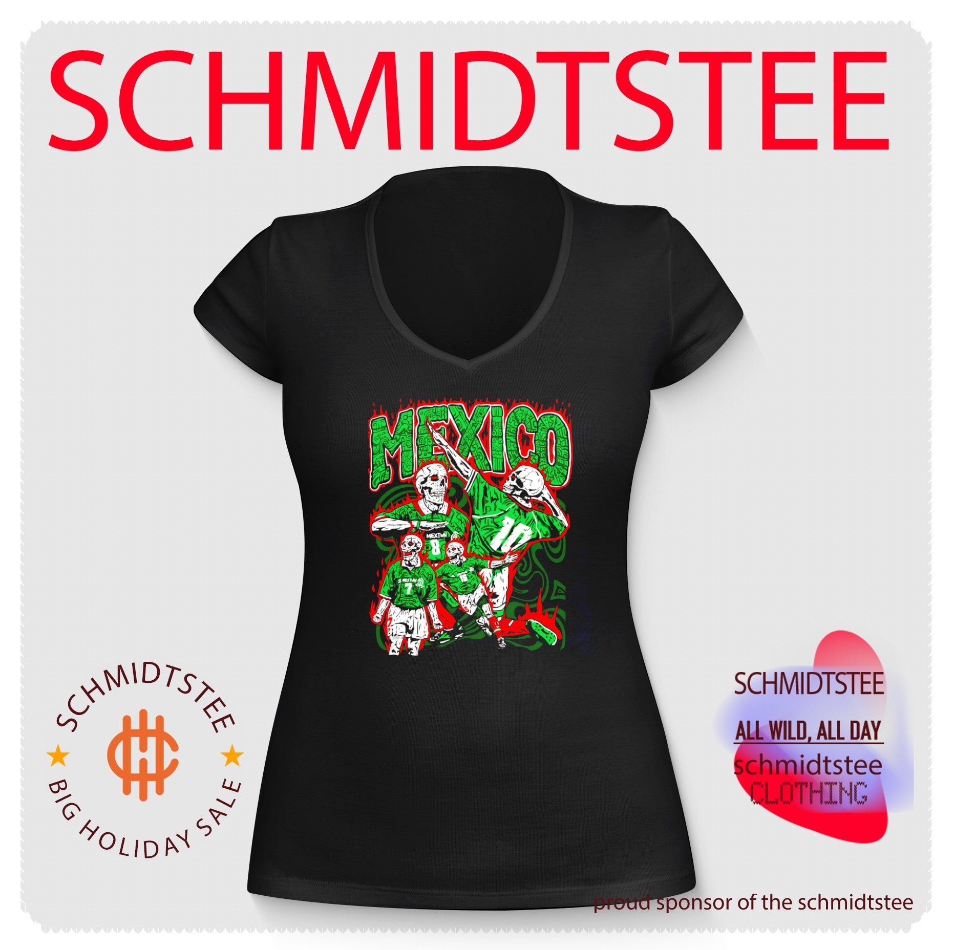 Mexico National Soccer Team Bootleg Skeleton Players shirt