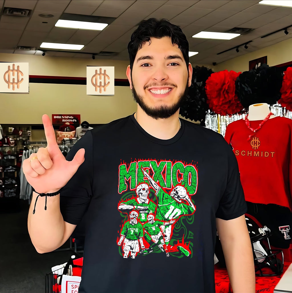 Mexico National Soccer Team Bootleg Skeleton Players shirt