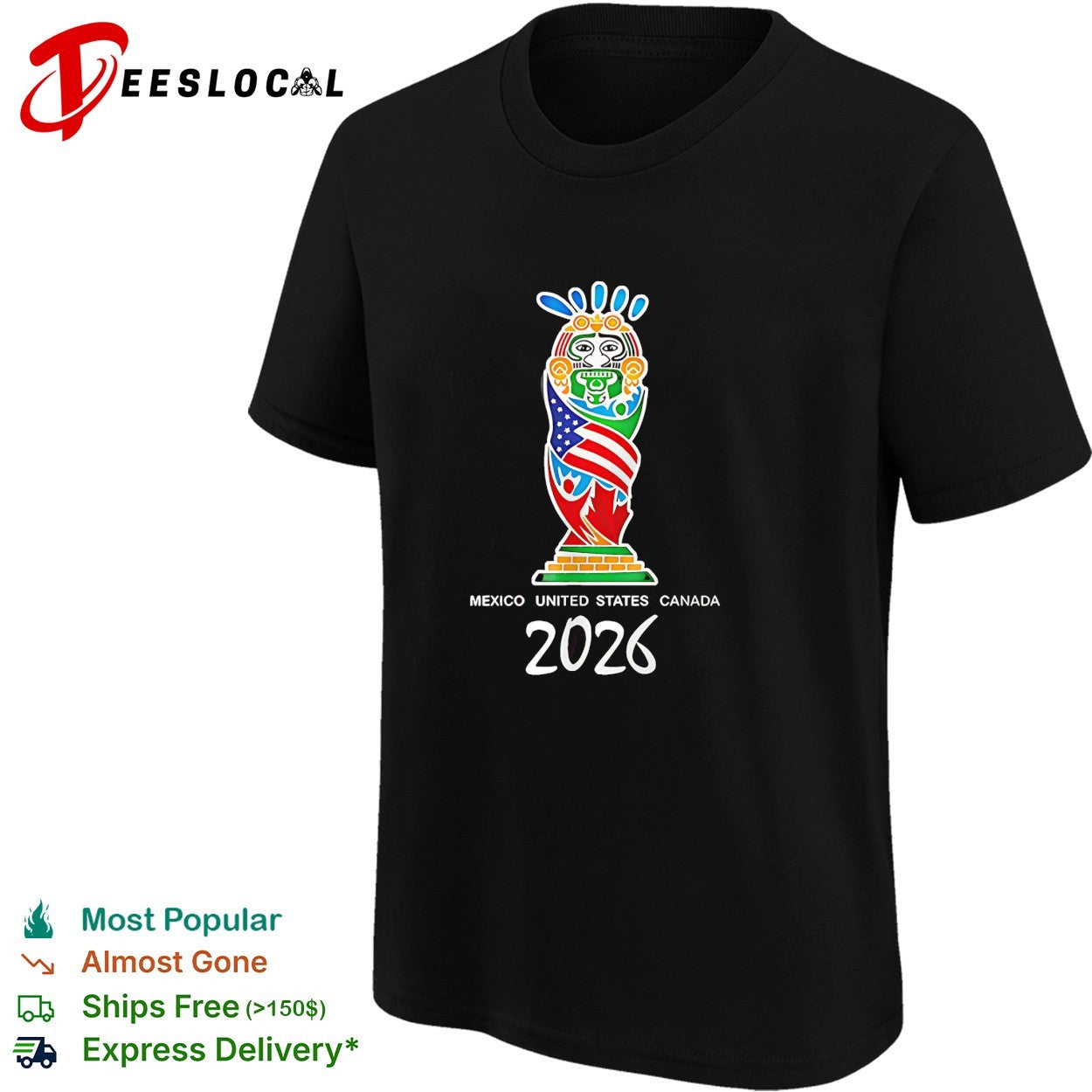 Mexico United States Canada FIFA World Cup 2026 graphic shirt