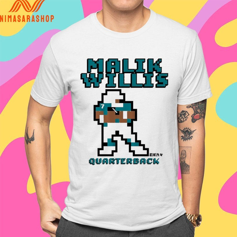 Miami Dolphins Malik Willis Quarterback Retro Baller Miami Shirts