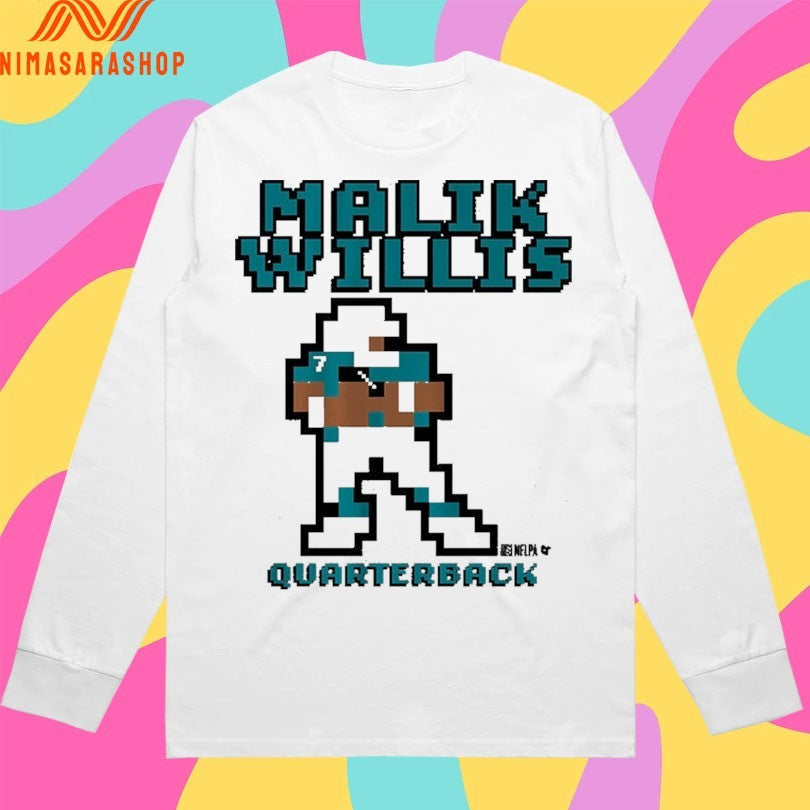 Miami Dolphins Malik Willis Quarterback Retro Baller Miami Shirts