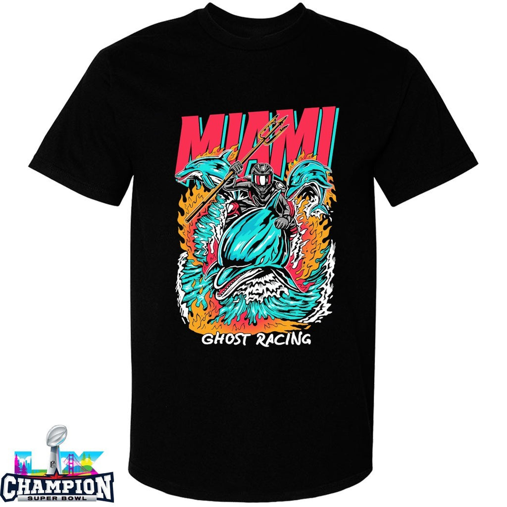 Miami Dolphins X Ghost Racing T-shirts