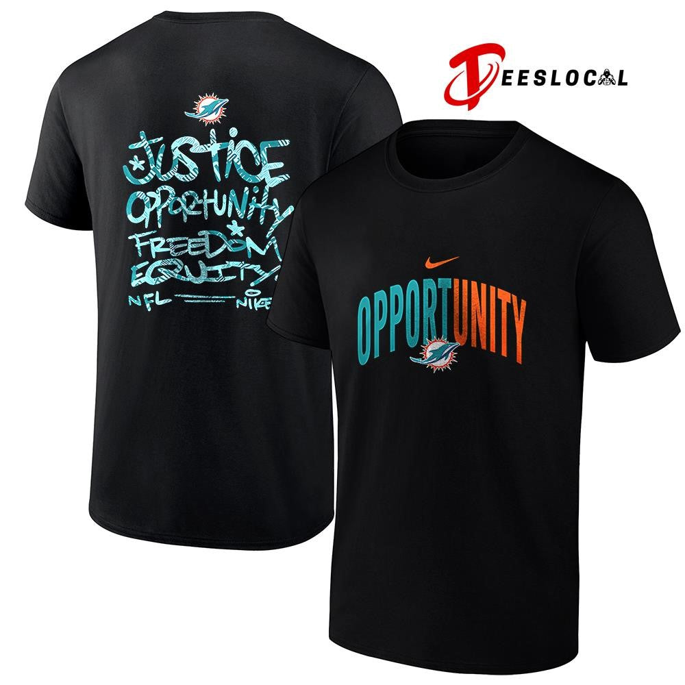Miami Dolphins justice opportunity freedom equity shirt