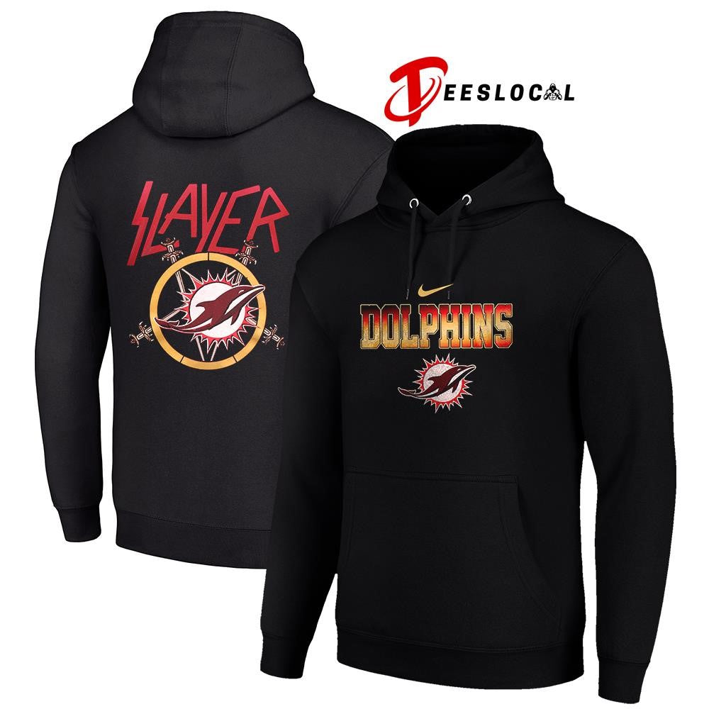 Miami Dolphins x Slayer logo shirt