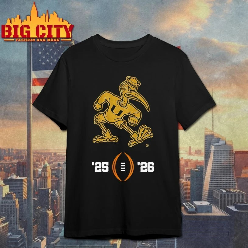 Miami Football macos 2025-26 College Football Playoff shirt