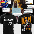 Miami Heat Adebayo 2026 Celebarte 83 Points History Two Sided Shirt