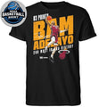 Miami Heat Bam Adebayo 500 Level Black 83 Points T-Shirt