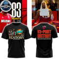 Miami Heat Bam Adebayo 83 Point History Logo Shirt