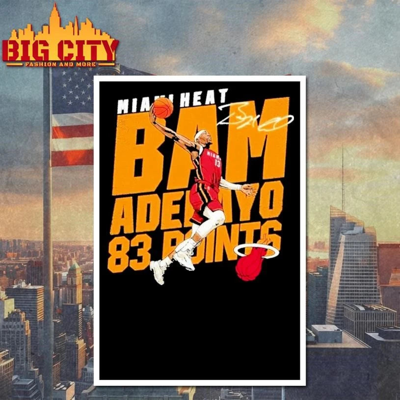 Miami Heat Bam Adebayo 83 Points Shirt
