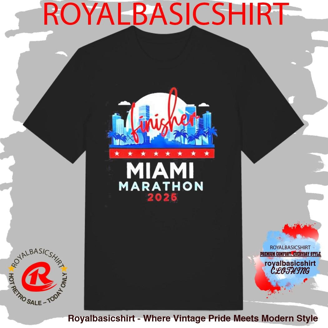 Miami Marathon Finisher 2026 city skyline Shirt
