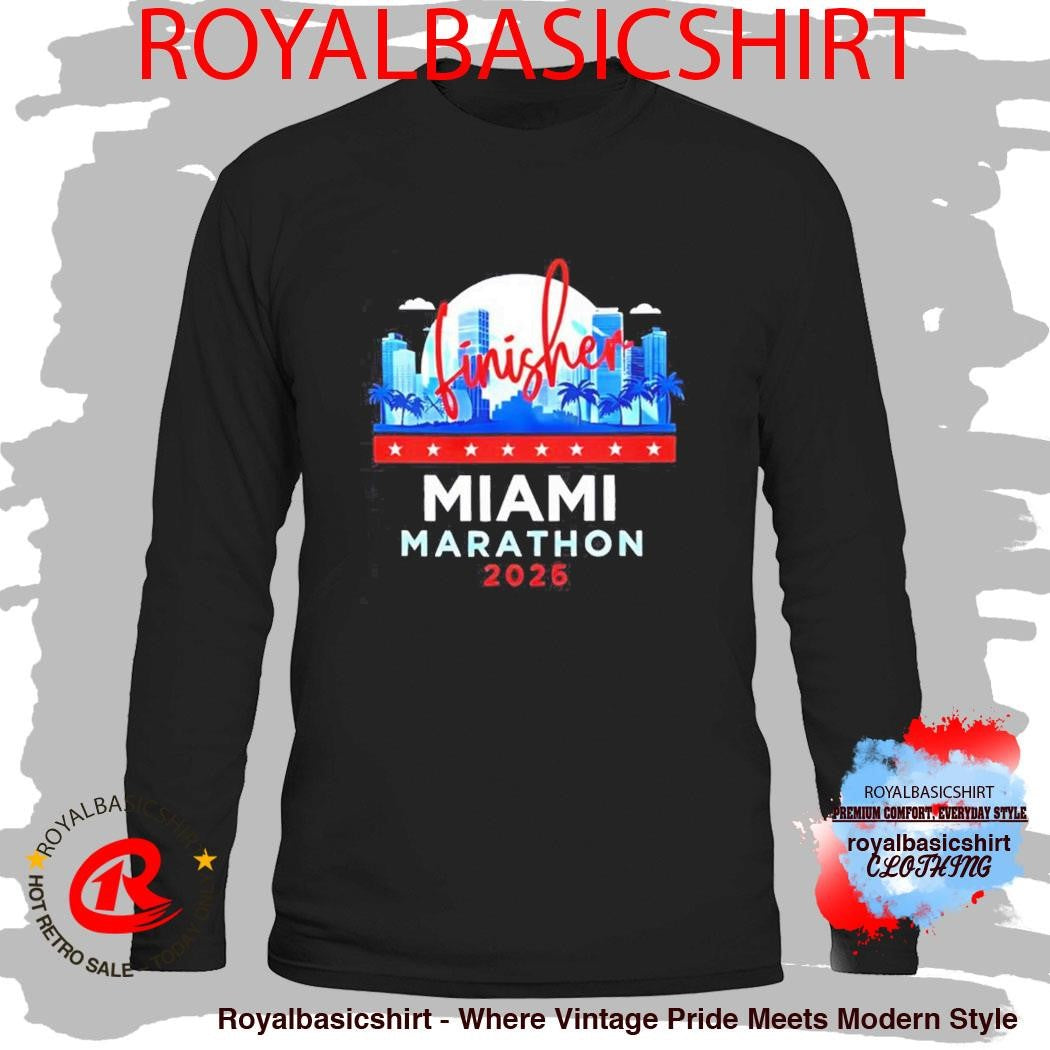 Miami Marathon Finisher 2026 city skyline Shirt